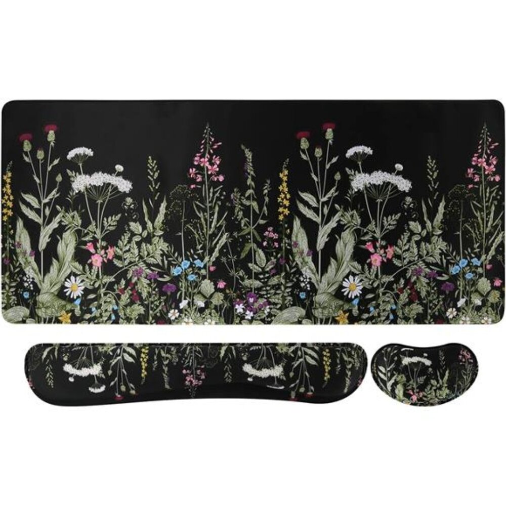 Large Mouse pad for Desk, Computer Desk Mat, 3Pcs XXL Keyboard and Mouse Pad